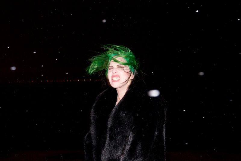 Lady Gaga Rocks Green Hair in Terry Richardson Photos