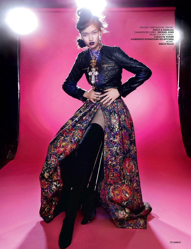 Qi Wen is a "Pink Punk" for Complot Magazine by Wendy Hope