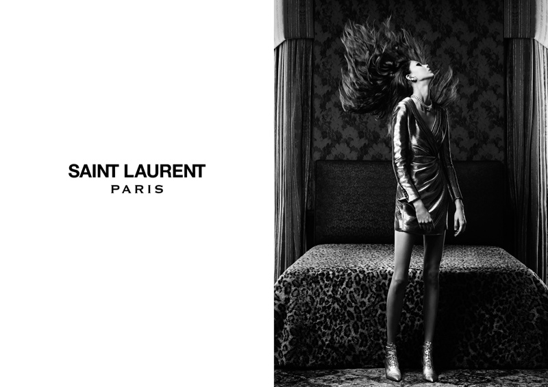 Natalie + Nastya for Saint Laurent Spring/Summer 2014 Campaign by Hedi Slimane