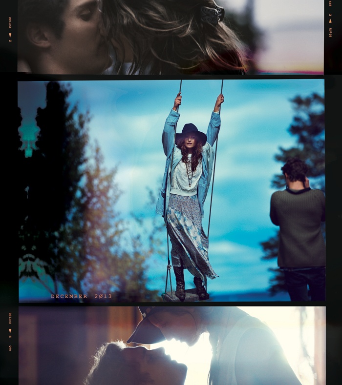 Noot Seear Stars in "The Cabin" for Free People's December Catalogue