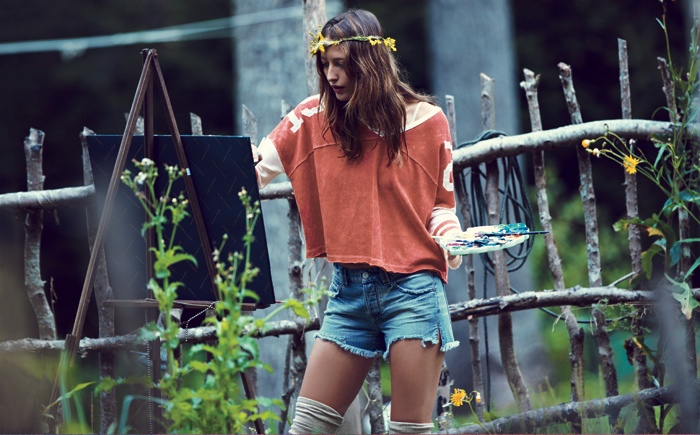 Noot Seear Stars in "The Cabin" for Free People's December Catalogue