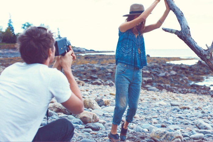Noot Seear Stars in "The Cabin" for Free People's December Catalogue