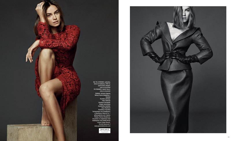 Kasia Smutniak Stars in Harper’s Bazaar Poland Jan/Feb Cover Story