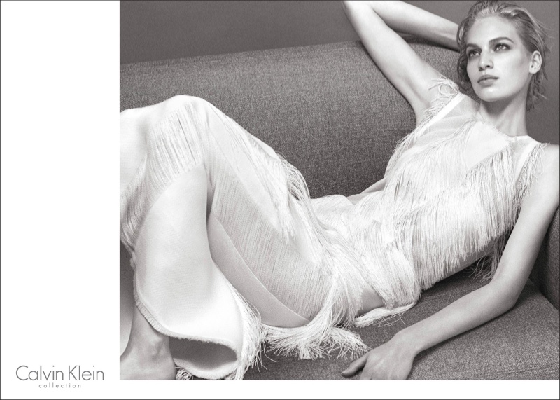 Vanessa Axente Fronts Calvin Klein Spring/Summer 2014 Campaign