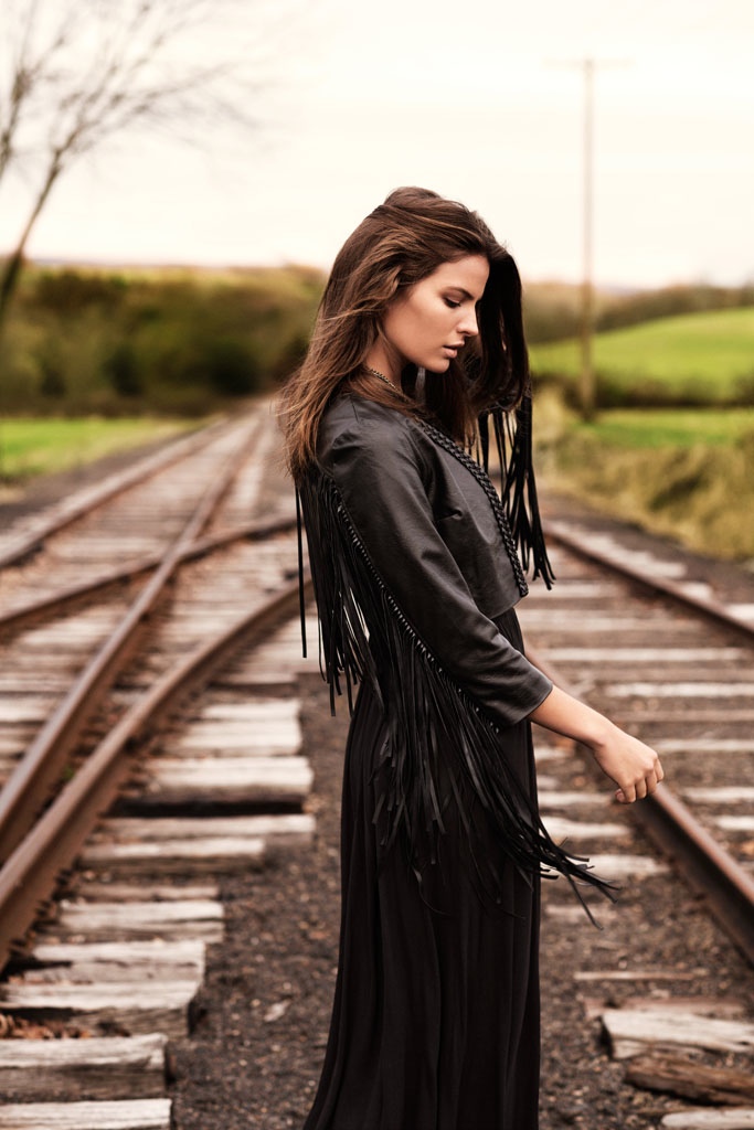 Cameron Russell is 'Western Chic' for H&M Shoot by David Roemer