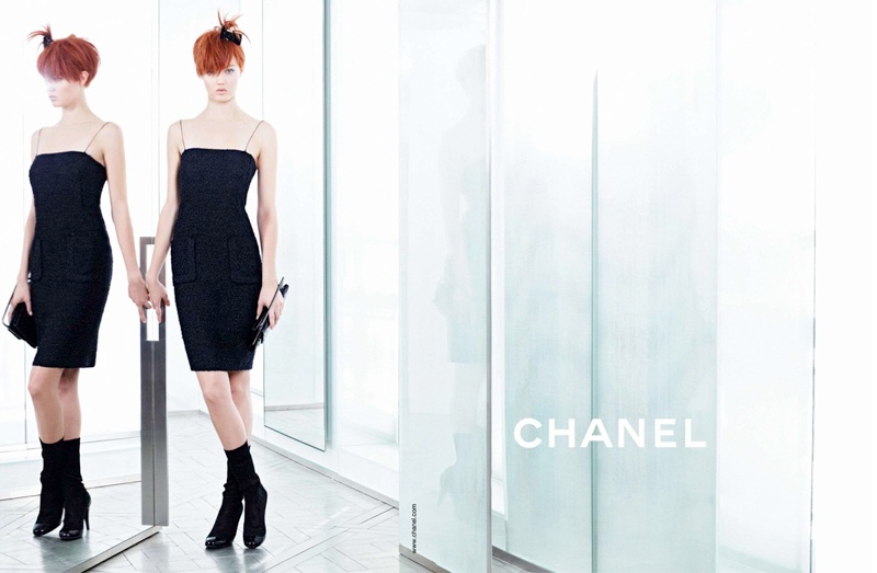 Lindsey Wixson + Sasha Luss for Chanel Spring/Summer 2014 Campaign
