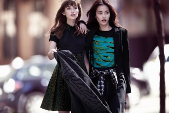 Gabby Dover, Seon Hwang + Maddison Brown Front Cue Winter 2014 Campaign Gabby Dover, Seon Hwang + Maddison Brown Front Cue Winter 2014 Campaign