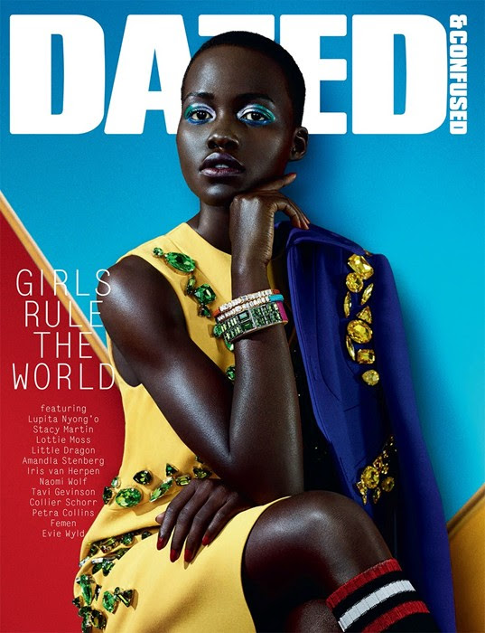 Lupita Nyong’o Covers Dazed & Confused February 2014 in Prada