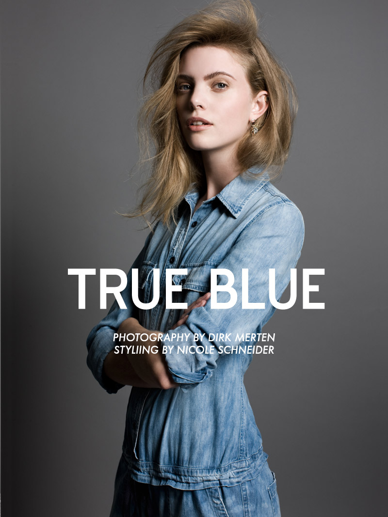 Hanne Bruning by Dirk Merten in “True Blue” for Fashion Gone Rogue