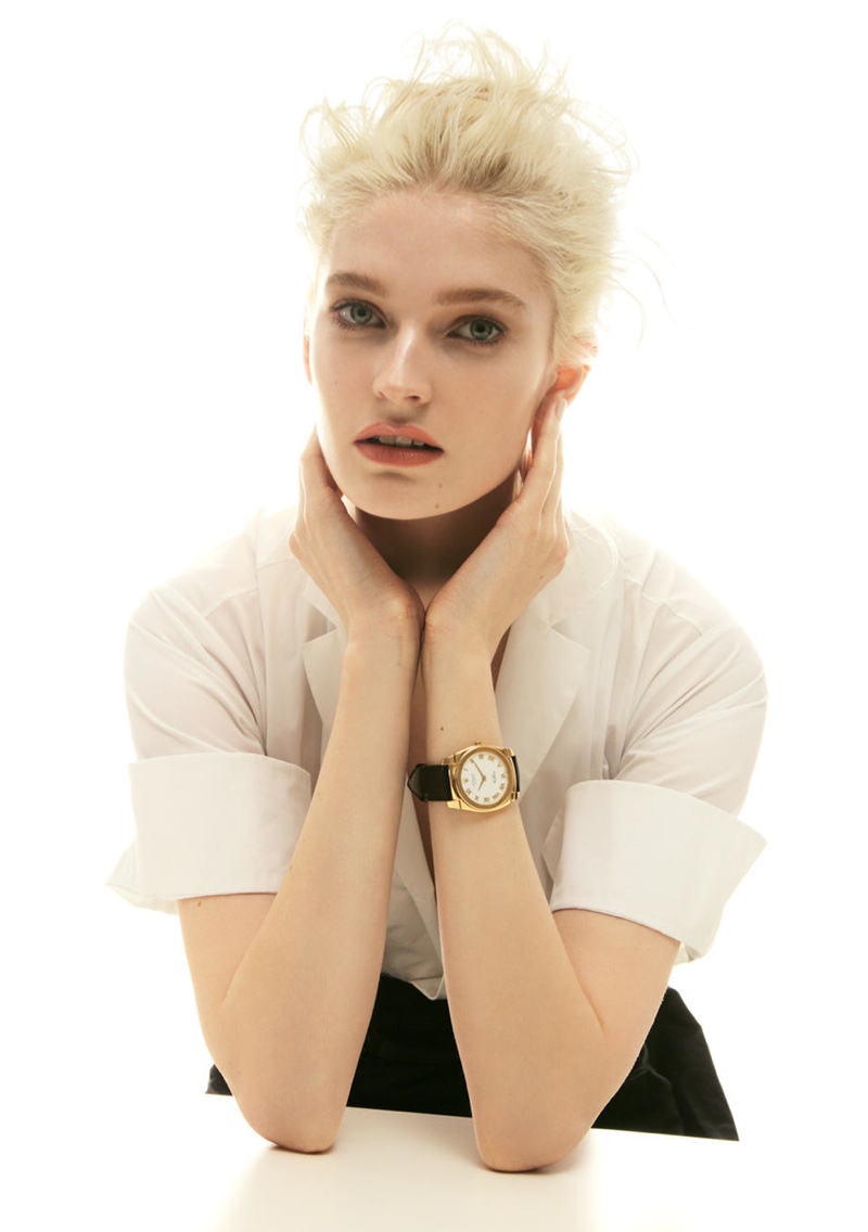 Helena Greyhorse Models Timepieces for Interview Russia by Nikolay Biryukov