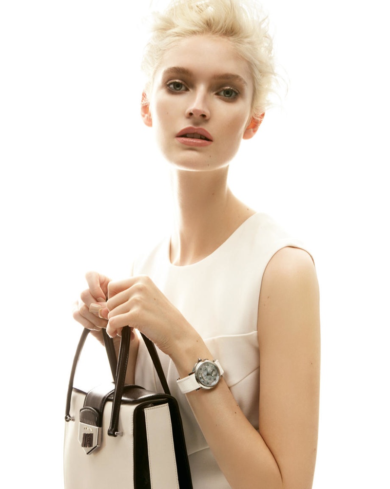 Helena Greyhorse Models Timepieces for Interview Russia by Nikolay Biryukov