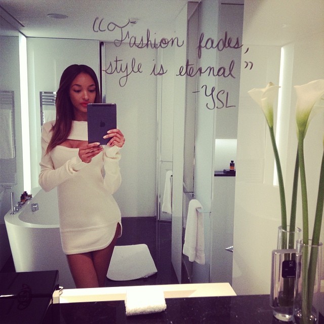 Image: Model Jourdan Dunn. Photo from Instagram