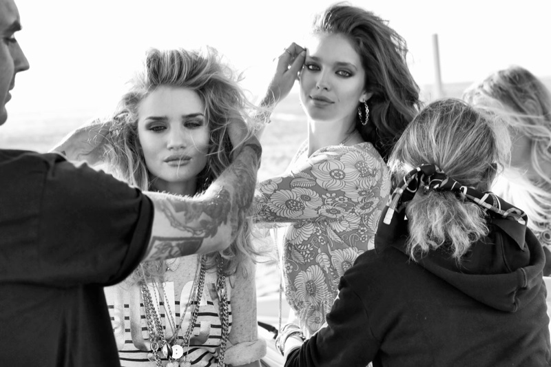 Rosie & Emily Behind the Scenes at Juicy Couture Shoot