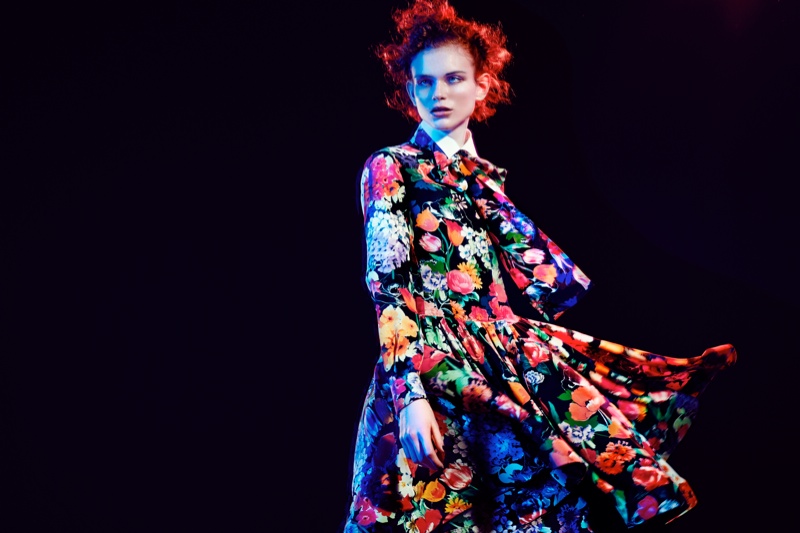 Sansa Wears Colorful Florals for Luisa Via Roma Shoot