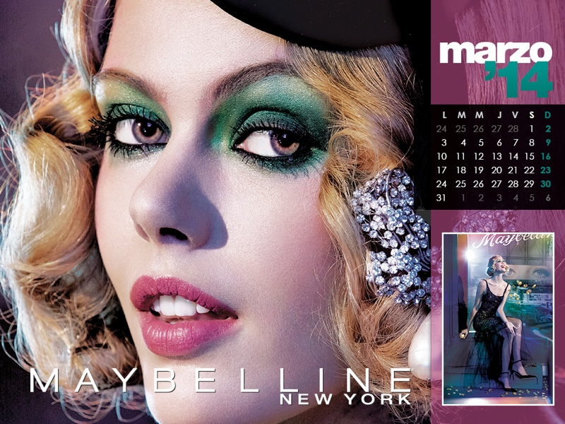Maybelline 2014 Calendar with Frida Gustavsson, Erin Wasson + More