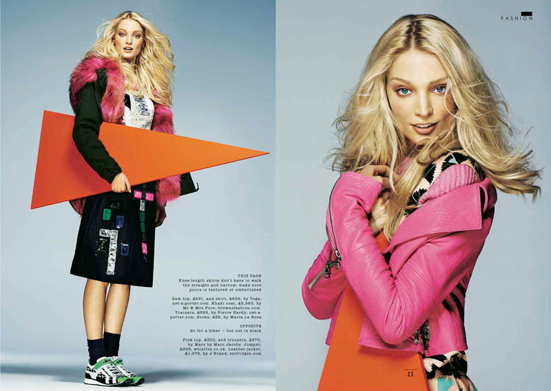 Melissa Tammerijn Models for Arved Colvin-Smith in Sunday Times Style