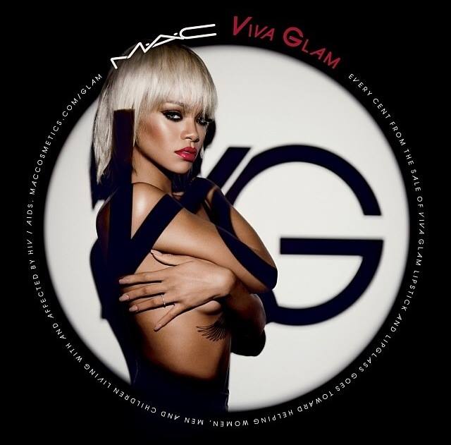 Rihanna Poses Topless for MAC Viva Glam Campaign
