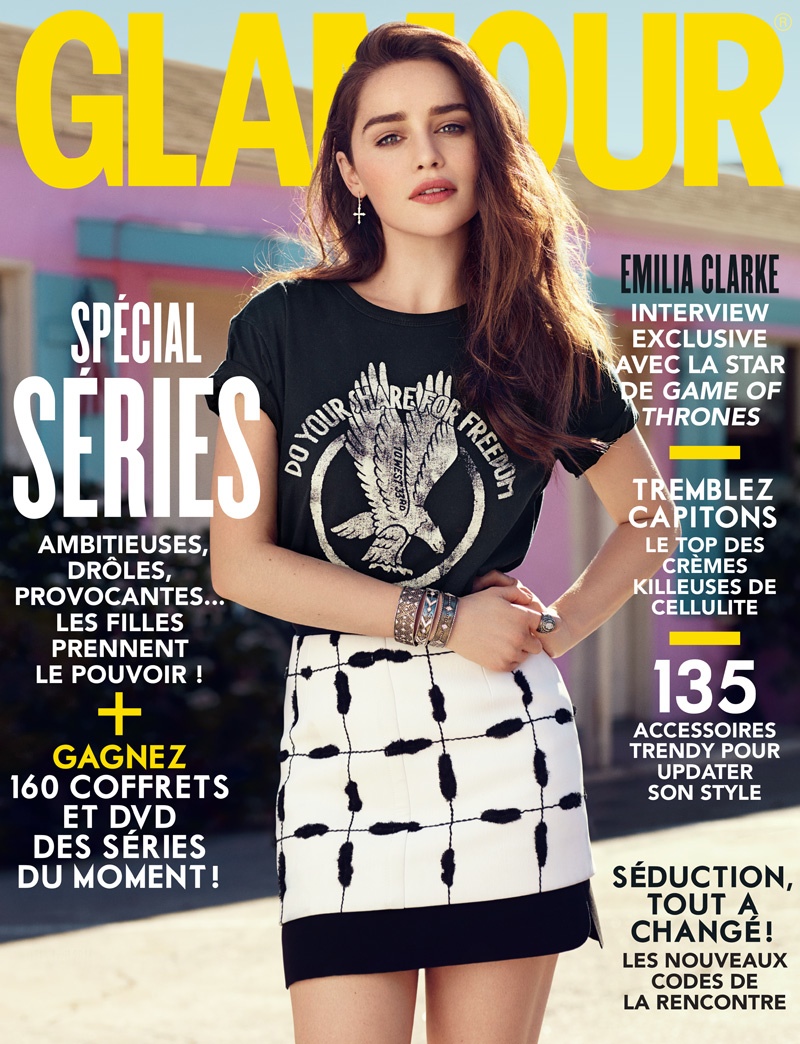 Emilia Clarke Looks Fantastic in Glamour France Shoot by Jason Kim