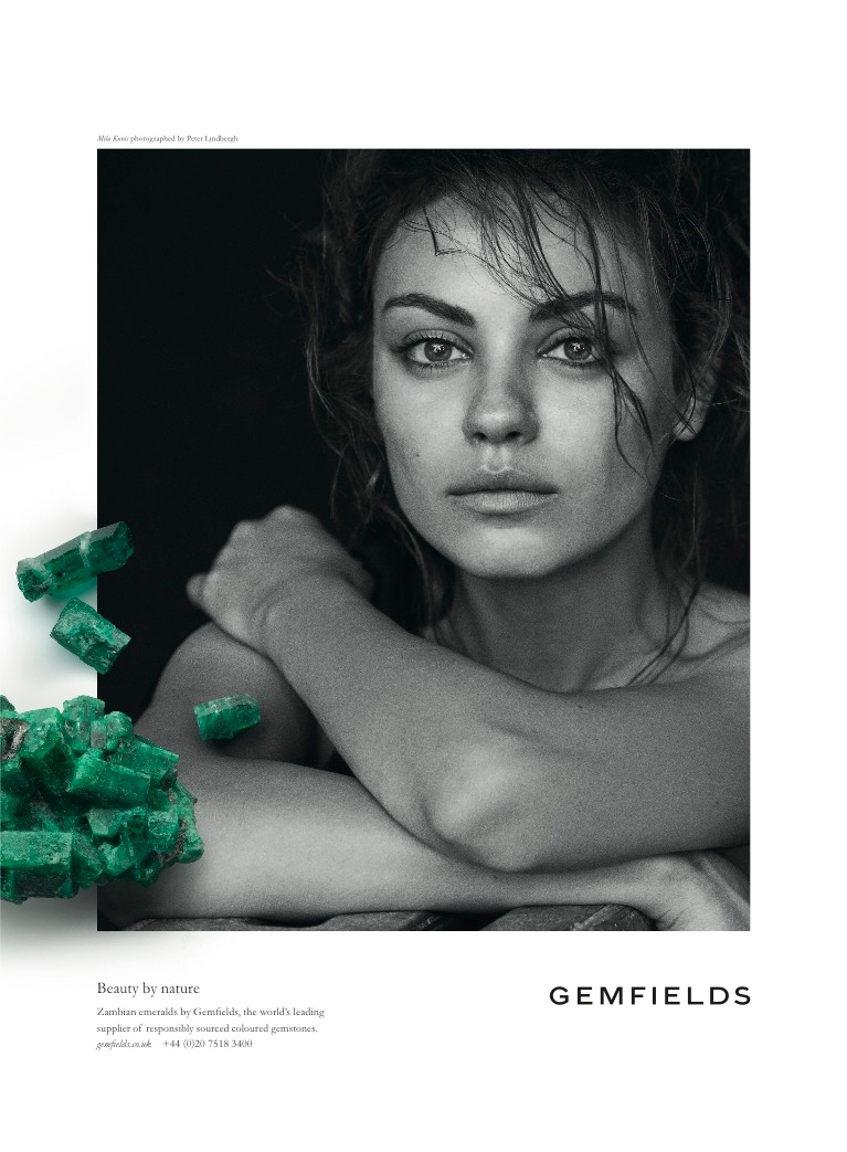 Mila Kunis Returns for Gemfields’ 2014 Campaign