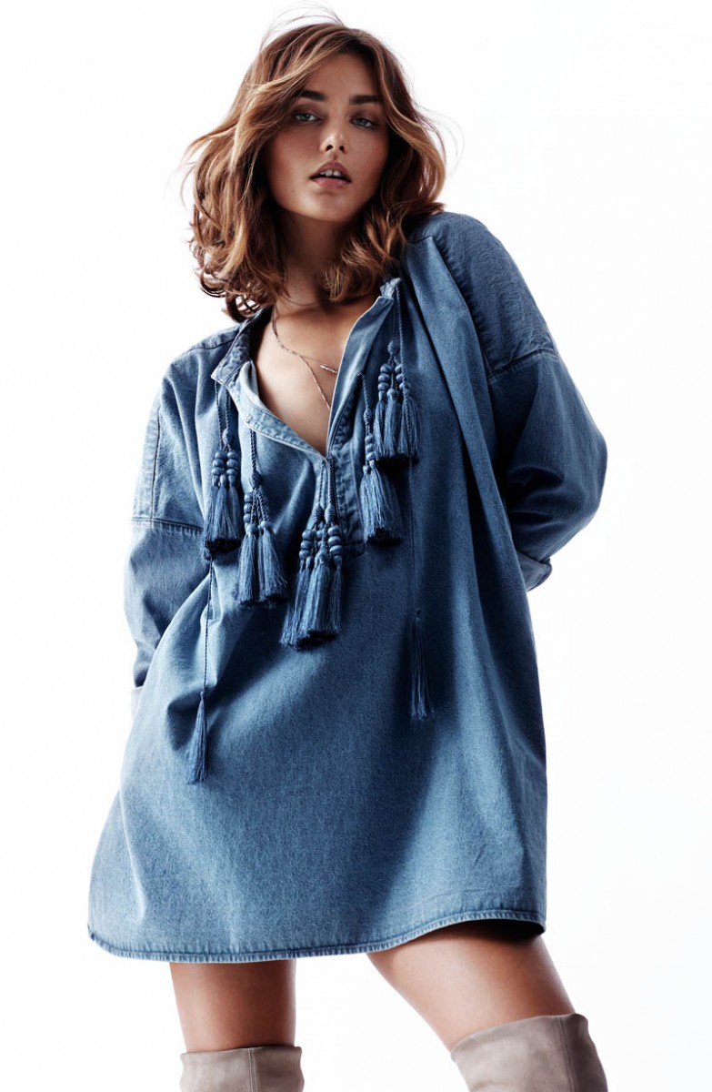 Andreea Diaconu Models H&M's Spring 2014 Collection