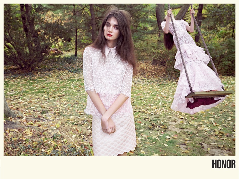 Antonina Vasylchenko Enchants for Honor’s Spring 2014 Campaign by Yelena Yemchuk