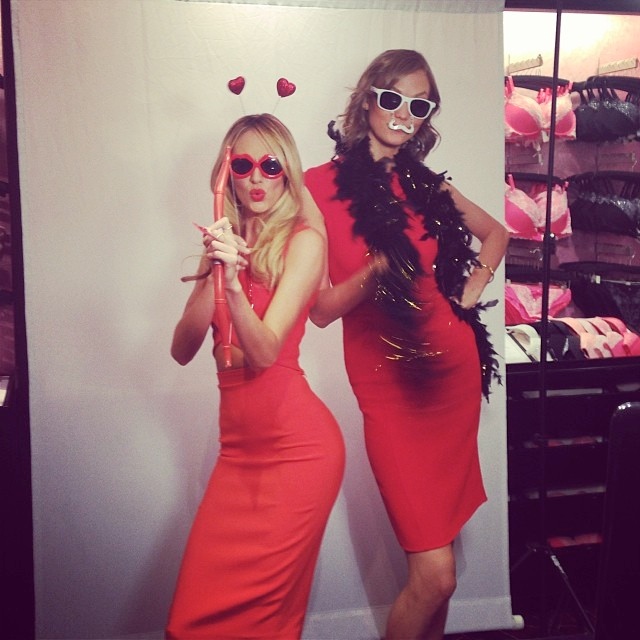 Candice Swanepoel + Karlie Kloss Celebrate Bombshells Day with Victoria's Secret