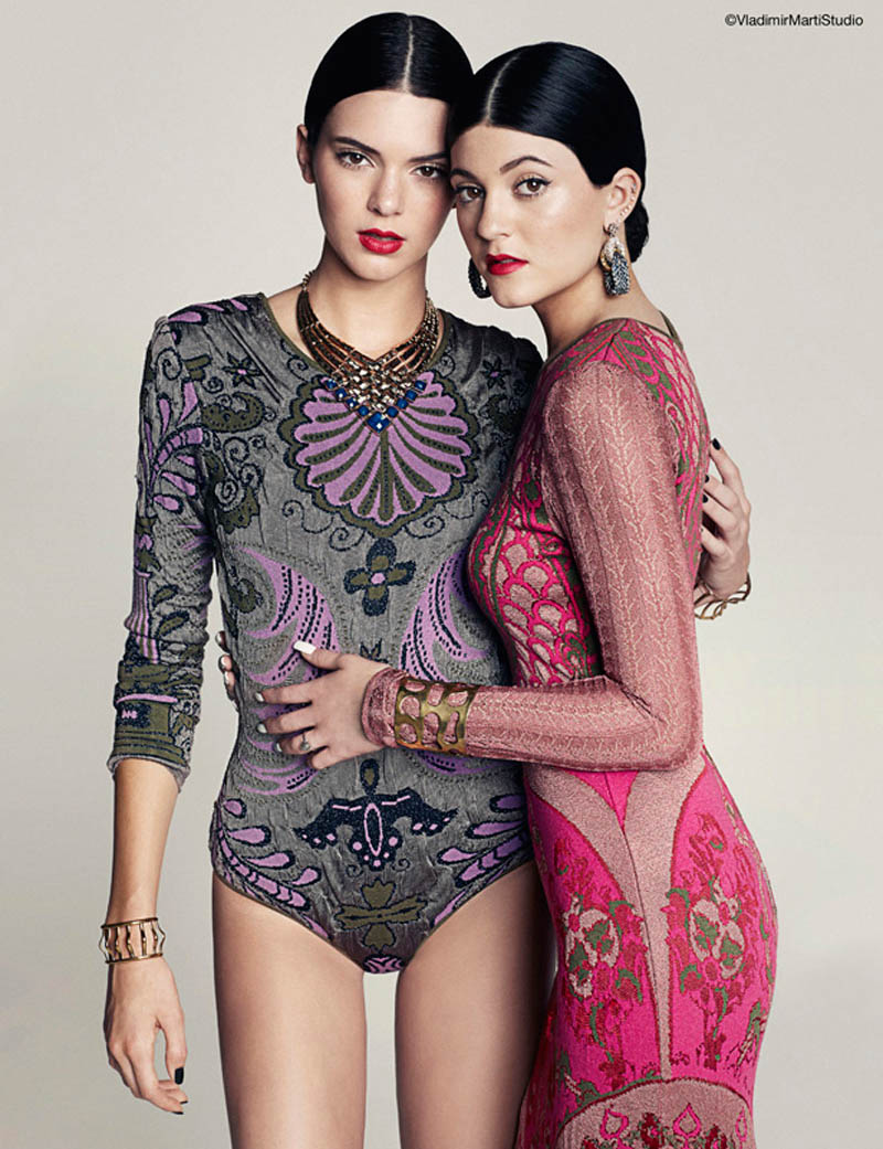 Sister Act: Kendall + Kylie Jenner Pose for Marie Claire Latin America by Vladimir Marti