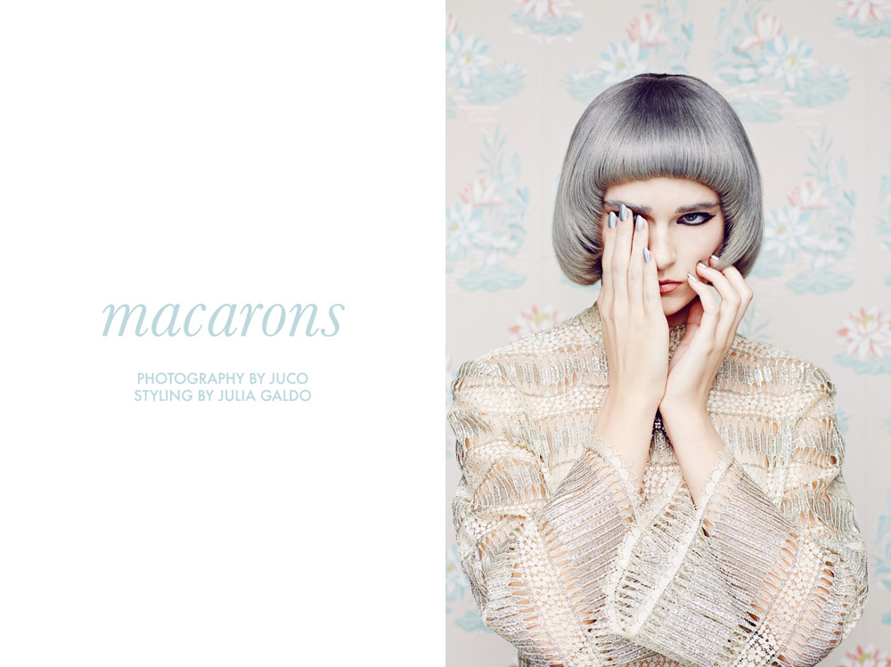 Leah, Bryden, Jessica, Monica + Katy by JUCO in “Macarons” for Fashion Gone Rogue