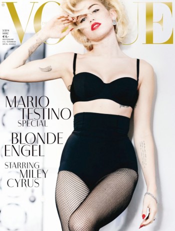 Miley Cyrus Channels Marilyn Monroe on Vogue Germany Covers Miley Cyrus Channels Marilyn Monroe on Vogue Germany Covers