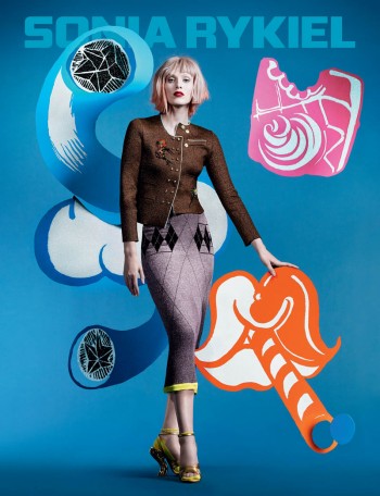 Karen Elson Gets Colorful for Sonia Rykiel Spring/Summer 2014 Campaign Karen Elson Gets Colorful for Sonia Rykiel Spring/Summer 2014 Campaign