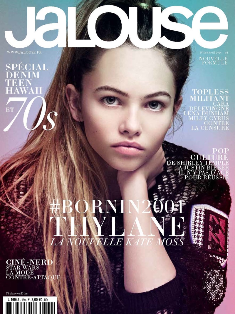 Thylane Blondeau on Jalouse April 2014 Cover / Courtesy of Facebook