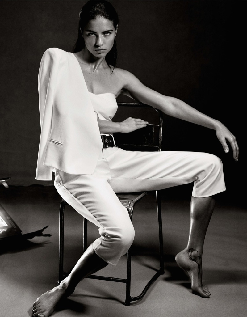 Adriana Lima Makes Minimalism Sexy in Interview Germany Feature