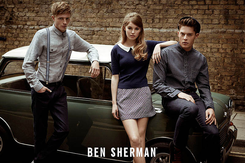 Millie Loggie is 60s Chic in Ben Sherman Fall 2014 Ads by Sam Bisso