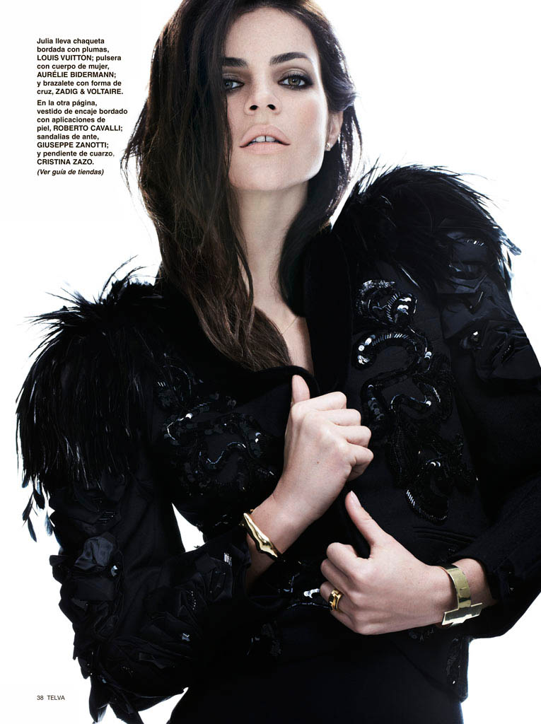 Back to Black: Julia Restoin Roitfeld Stars in Telva Shoot by Max Abadian
