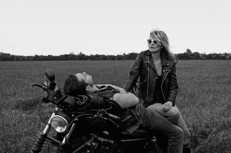 Kate Moss Plays Biker Chick in Ponystep Feature by Lasse Fløde