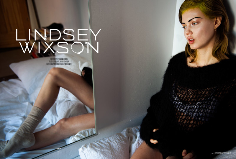 Lindsey Wixson Gets Lounge-y for RIKA Magazine by Joachim Johnson