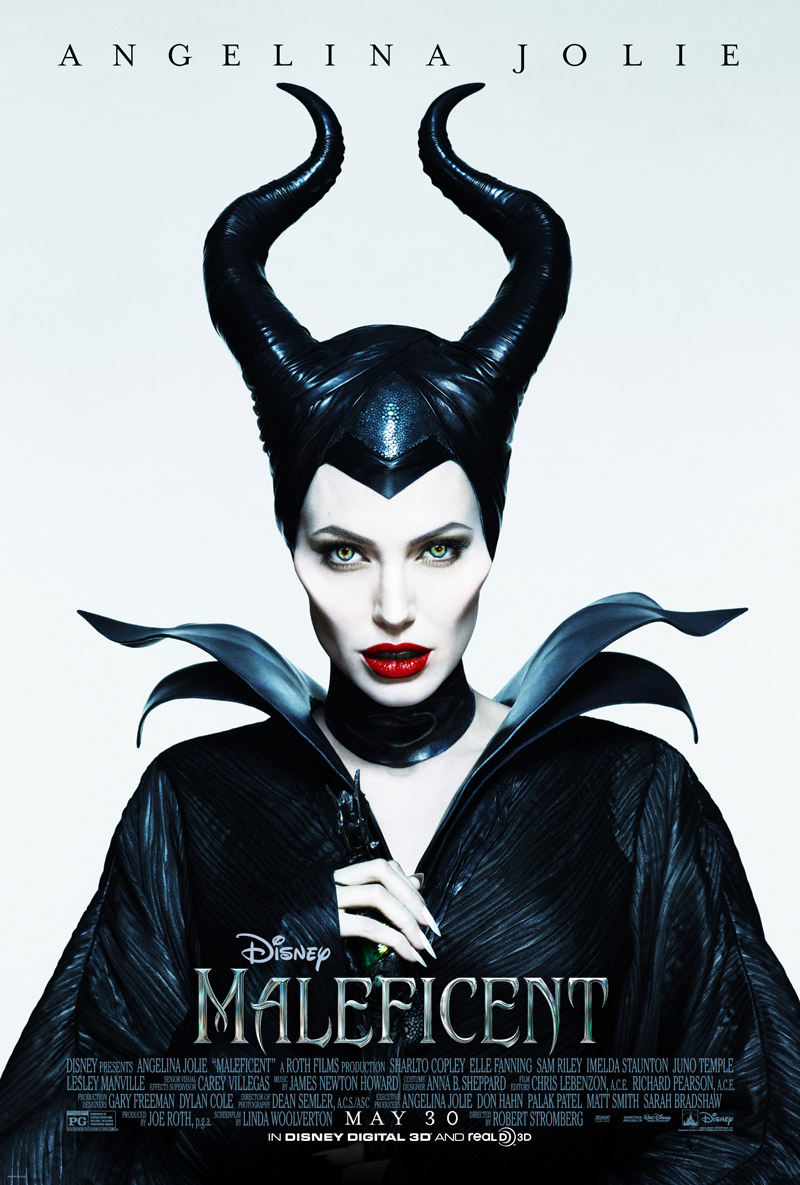 Image: "Maleficent" movie poster with Angelina Jolie