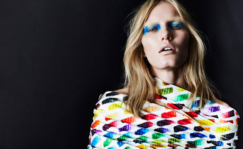 Marique Schimmel is a Prints Princess for Bazaar Japan by Billy Kidd