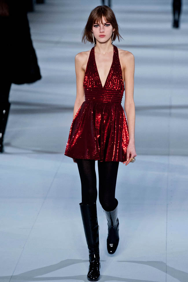 A look from Saint Laurent's fall 2014 show