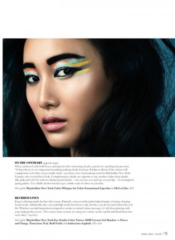 Paint it Bright: Shu Pei Wows in Glow Canada April Cover Shoot Paint it Bright: Shu Pei Wows in Glow Canada April Cover Shoot