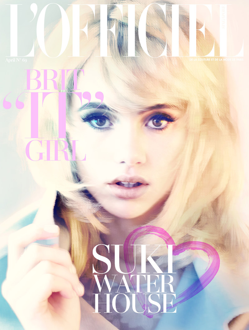 Suki Waterhouse on L'Officiel Singapore April 2014 Cover / Courtesy of L'Officiel