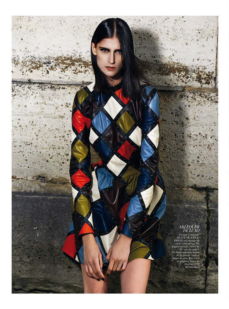 Daiane Conterato Models Valentino Fall '14 for Bazaar Brazil by Thanassis Krikis