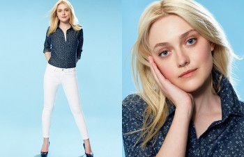 Dakota Fanning Gets Casual in Uniqlo Spring 2014 Campaign Dakota Fanning Gets Casual in Uniqlo Spring 2014 Campaign