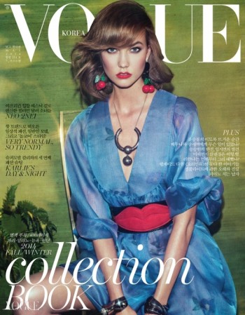 Karlie Kloss Delivers 70s Glam for Vogue Korea's May 2014 Cover Karlie Kloss Delivers 70s Glam for Vogue Korea's May 2014 Cover