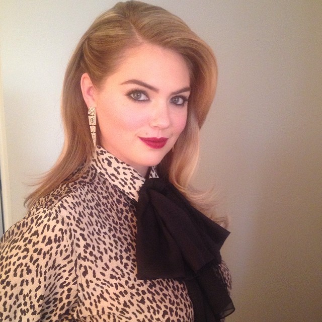 Kate Upton is pretty in leopard