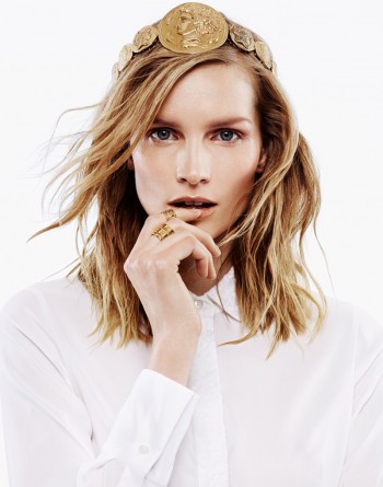 Stay Golden: Katrin Thormann in Metallics for Bazaar Germany by Jason Kim Stay Golden: Katrin Thormann in Metallics for Bazaar Germany by Jason Kim
