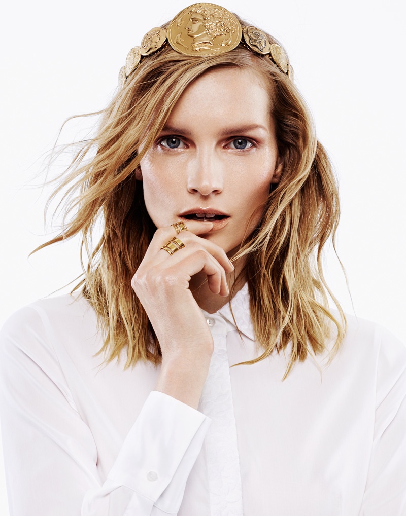 Stay Golden: Katrin Thormann in Metallics for Bazaar Germany by Jason Kim