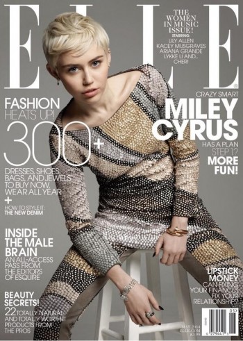 Miley Cyrus Wears Marc Jacobs on ELLE's May 2014 Cover