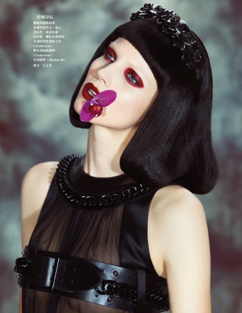 Flower Bomb: Ragnhild Jevne for Vogue Taiwan Beauty by Yossi Michaeli