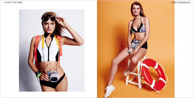 Bregje Heinen Suits Up for Shopbop Summer Swimwear Update